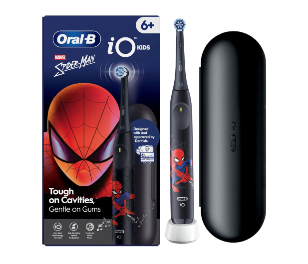 Oral-B Szczoteczka magnetyczna iO Kids Spider-Man (6+, z etui) - 1519314 - zdjęcie